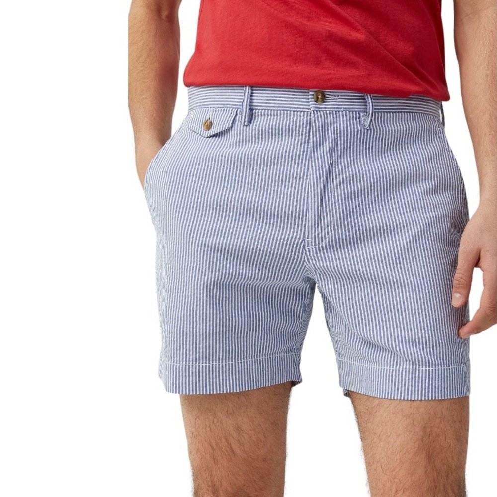 Polo Ralph Lauren Shorts‎ Men’s 34 Blue & White Cotton Stretch Classic Fit